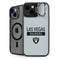 NFL Las Vegas Raiders Silver Performance Series iPhone 15 Kickstand Case